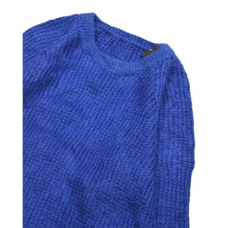 Blue Mohair Knit Sweater