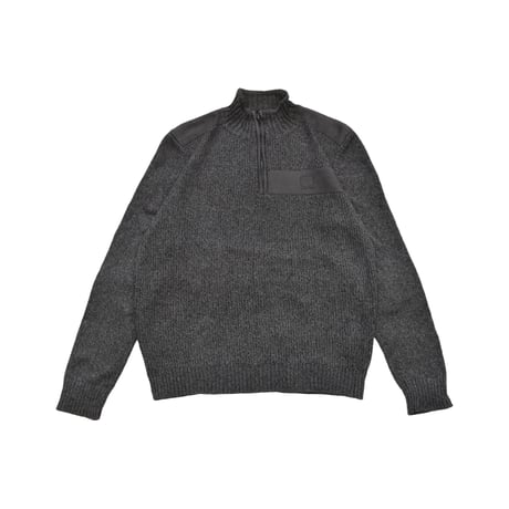 Panel Design Half Zip Knit