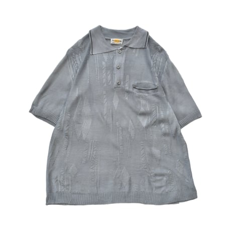 EURO Vintage Geometric Pattern Knit Polo