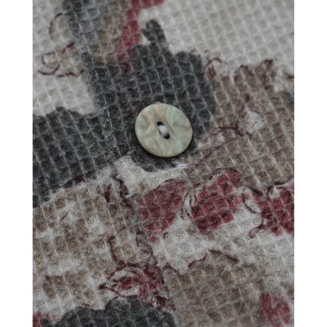 Vintage Waffle Abstract Design L/S Shirt