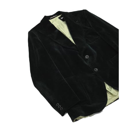 1970s German Vintage Green Velvet Tailored Jacket