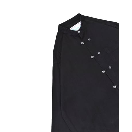 Vintage Stand Collar Loop Button L/S Shirt