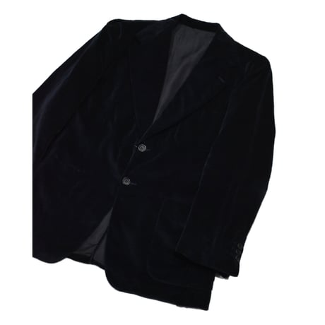 1970s RENOMA PARIS Navy Velvet Tailored Jacket