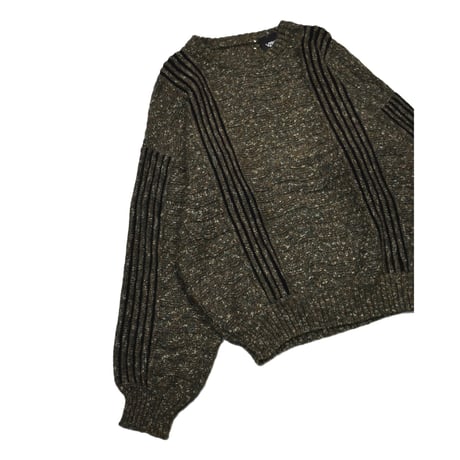 EURO Vintage Alpaca Blend Design Knit Sweater