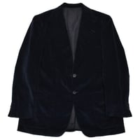 1970s RENOMA PARIS Navy Velvet Tailored Jacket