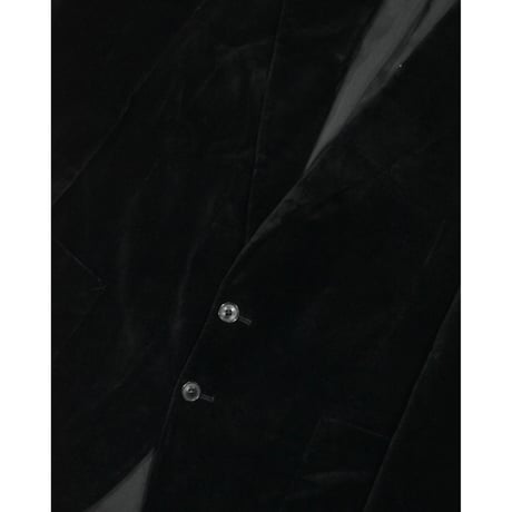 1980s DDR VEB Vintage Black Velvet Tailored Jacket
