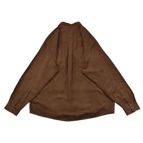 Faux Suede Touch Color Block L/S Shirt