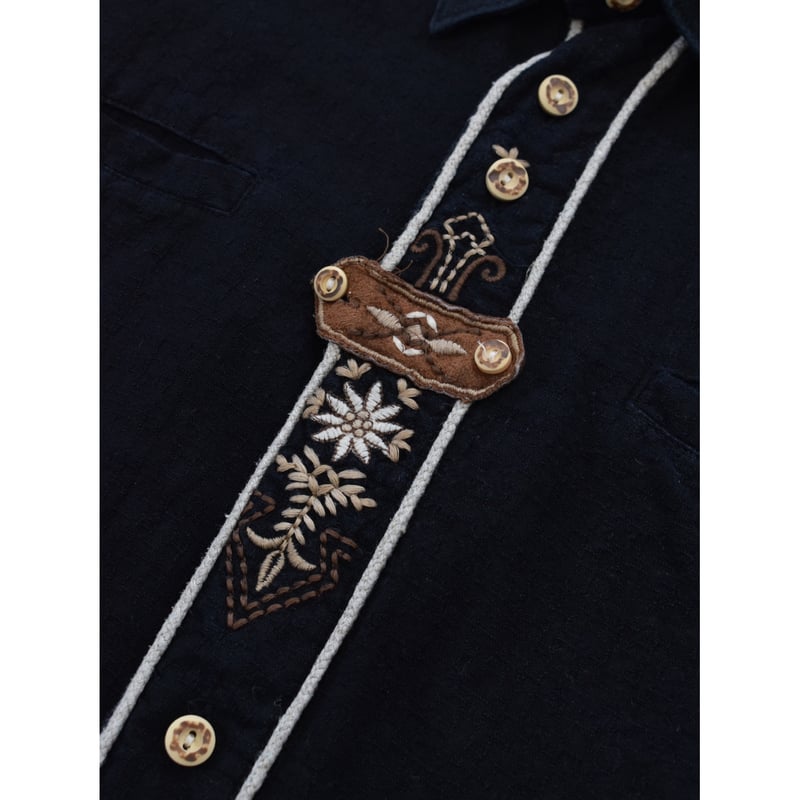 EURO Metal Ornament Tyrolean L/S Shirt | 水戸 古着