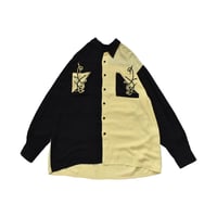 Two Tone Embroidery L/S Shirt