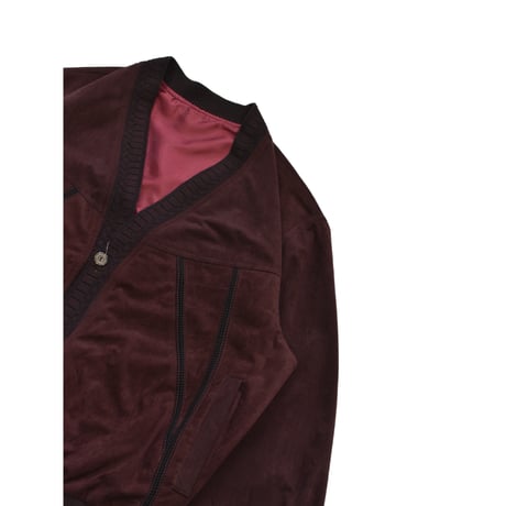 Contrast Stitch Suede Touch Blouson