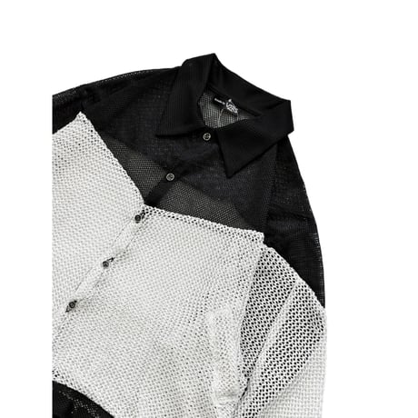 "Remake by VERS" Reconstructed Mesh Shirt Jacket