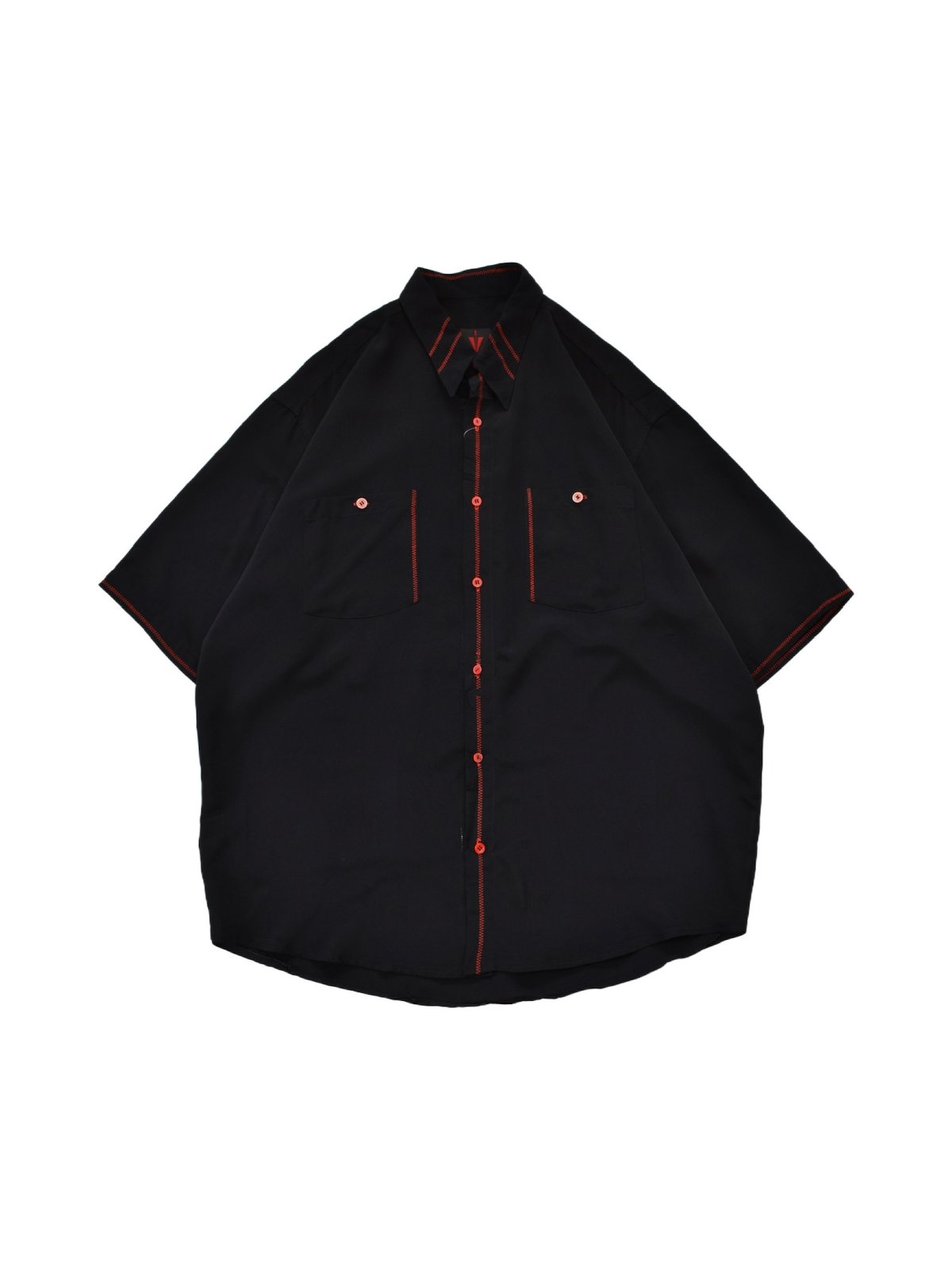 REDENTORE US古着 ポリシャツ 古着シャツ 奇抜 切替 1005 Embroidery Design S/S Shirt | 水戸 古着屋 VERS｜リメイク＆