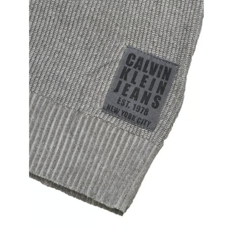00s Calvin Klein Jeans Ribbed Collar Full Zip Knit
