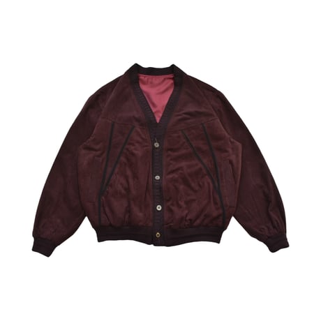 Contrast Stitch Suede Touch Blouson