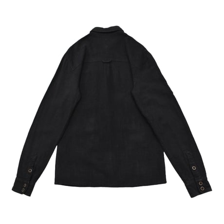 Anerkjendt Black Textured Design L/S Shirt