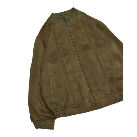 Faux Suede Switching Blouson