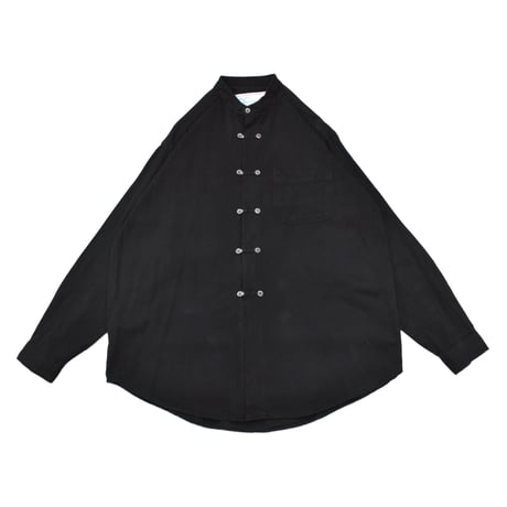 Vintage Stand Collar Loop Button L/S Shirt