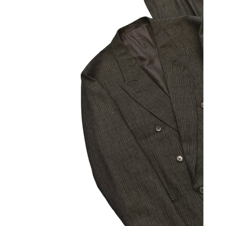 1980s–1990s EURO Vintage Brown Textured Double Breasted SET-UP