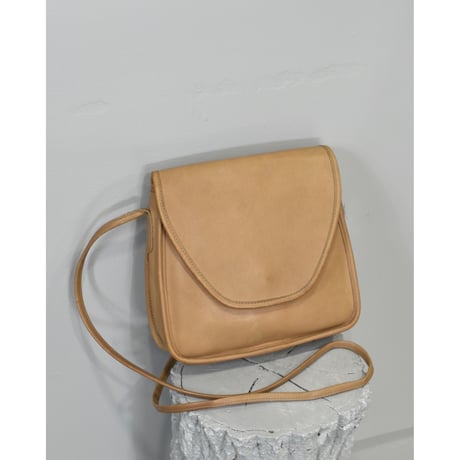 OLD COACH Leather Flap Shoulder Bag