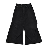 "Remake by VERS" Asymmetric Tuck Denim Trousers