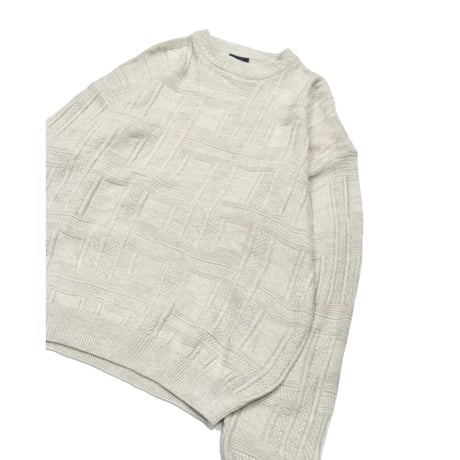 EURO Vintage Geometric Knit Sweater