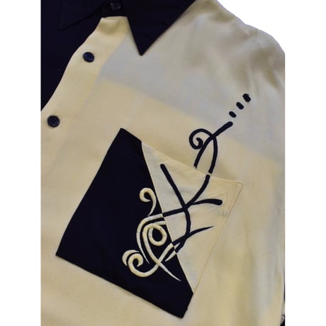Two Tone Embroidery L/S Shirt