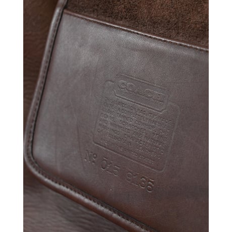 OLD COACH Leather Bucket Shoulder Bag