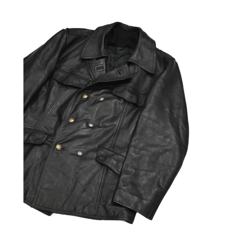 1991 German Police Leather Jacket | 水戸 古着屋 VERS