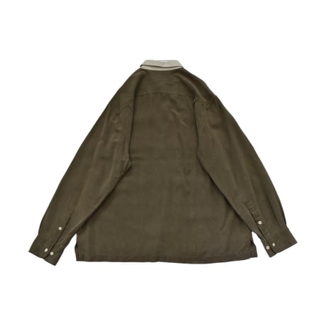 Two Tone Stitch Design L/S Shirt
