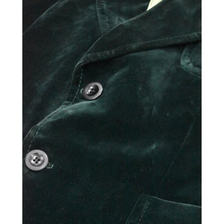1970s German Vintage Green Velvet Tailored Jacket