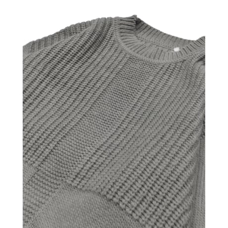 EURO Vintage Mixed Stitch Wool Blend Knit Sweater