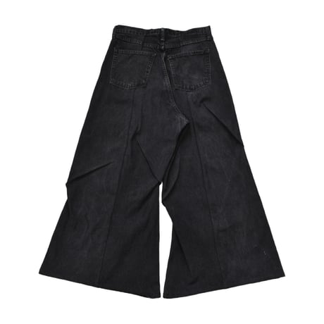 "Remake by VERS" Asymmetric Tuck Denim Trousers