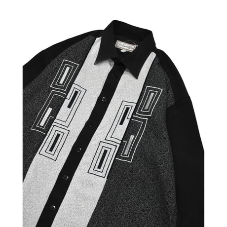 Geometric Embroidery Design L/S Shirt