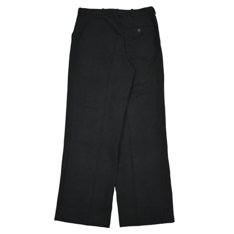 Vintage Two Tuck Black Wide Slacks