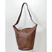 OLD COACH Leather Bucket Shoulder Bag