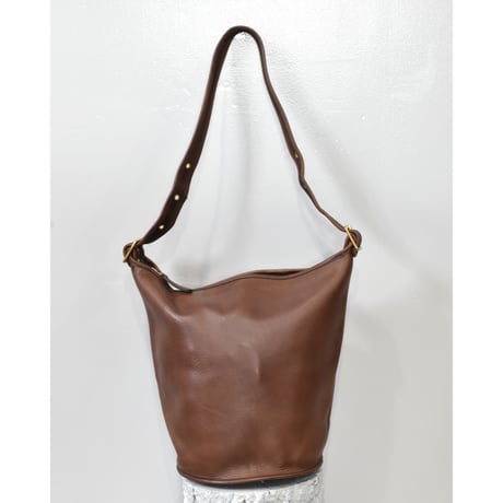 OLD COACH Leather Bucket Shoulder Bag