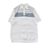 EURO Vintage Border Mesh Knit Polo