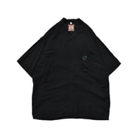 Embroidery Palm Open Collar S/S Shirt