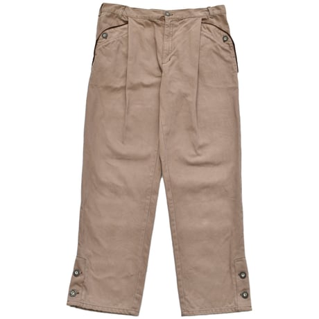 Tyrolean Cotton Twill Wide Trousers