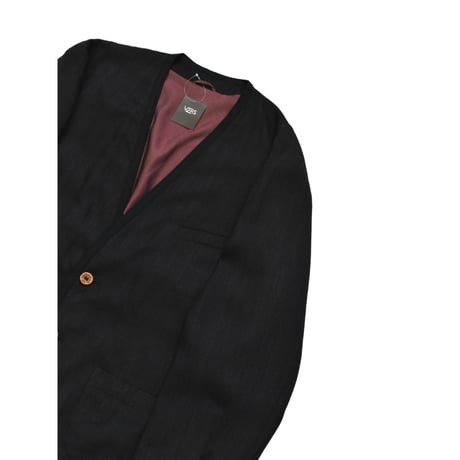 EURO Vintage Collarless Tailored Jacket