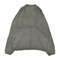 EURO Vintage Mixed Stitch Wool Blend Knit Sweater