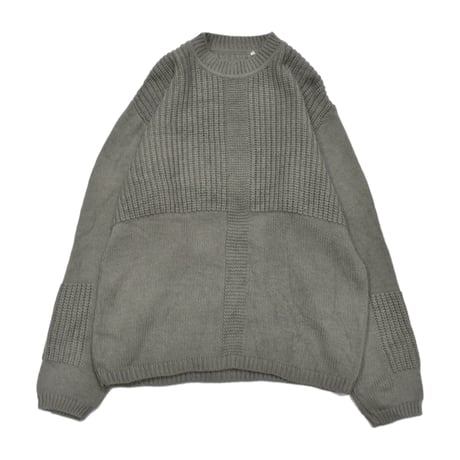EURO Vintage Mixed Stitch Wool Blend Knit Sweater