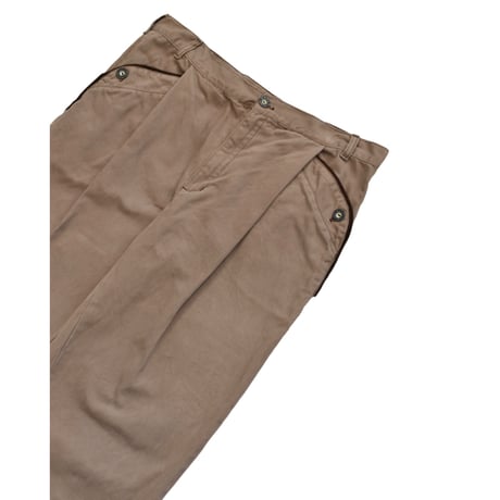 Tyrolean Cotton Twill Wide Trousers