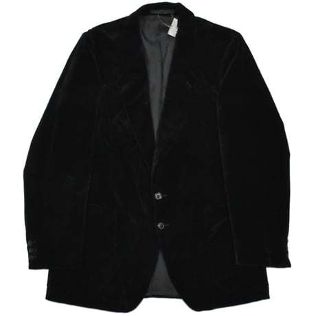 1980s DDR VEB Vintage Black Velvet Tailored Jacket