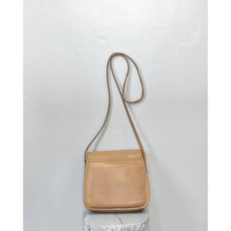 OLD COACH Leather Flap Shoulder Bag