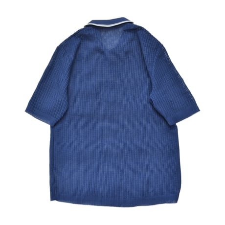 EURO Vintage Half Zip Mesh Knit Polo