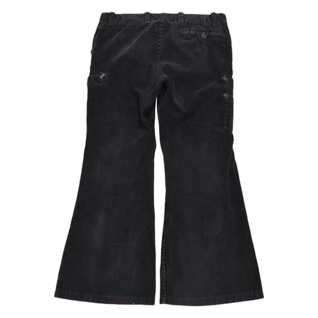 German Double Zip Corduroy Flare Logger Pants
