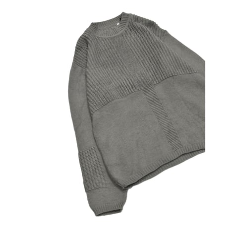 EURO Vintage Mixed Stitch Wool Blend Knit Sweater