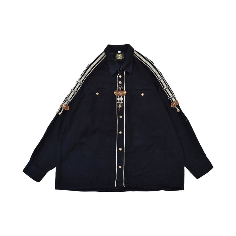EURO Metal Ornament Tyrolean L/S Shirt | 水戸 古着