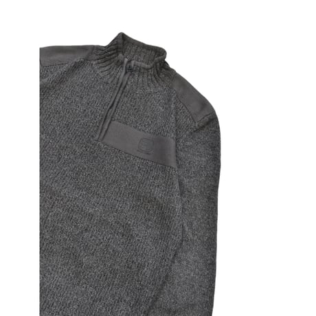 Panel Design Half Zip Knit